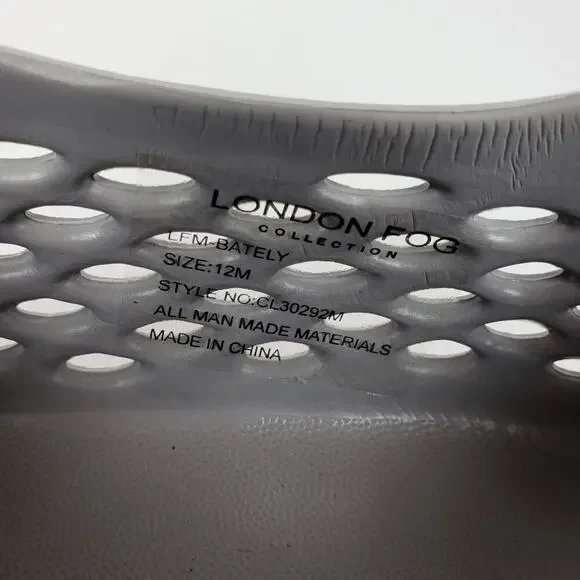 London Fog Bately Mens Size 12 Grey Slip On Casual Water Loafer Shoes LFM-Bately - Picture 11 of 11